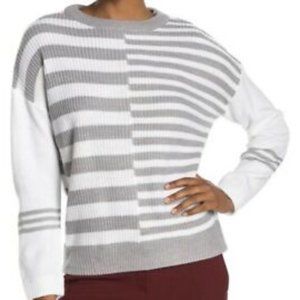 Catherine Malandrino Stripe Crew Neck Sweater